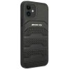 AMG AMHCP12SGSEBK iPhone 12 mini 5,4 czarny/black hardcase Leather Debossed Lines